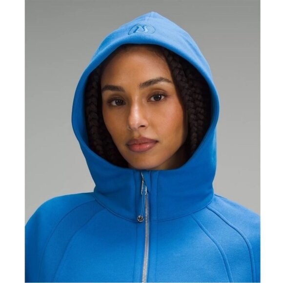 Lululemon NWT Scuba Oversized 1/2 Zip Hoodie Beaming Blue - Picture 2 of 11